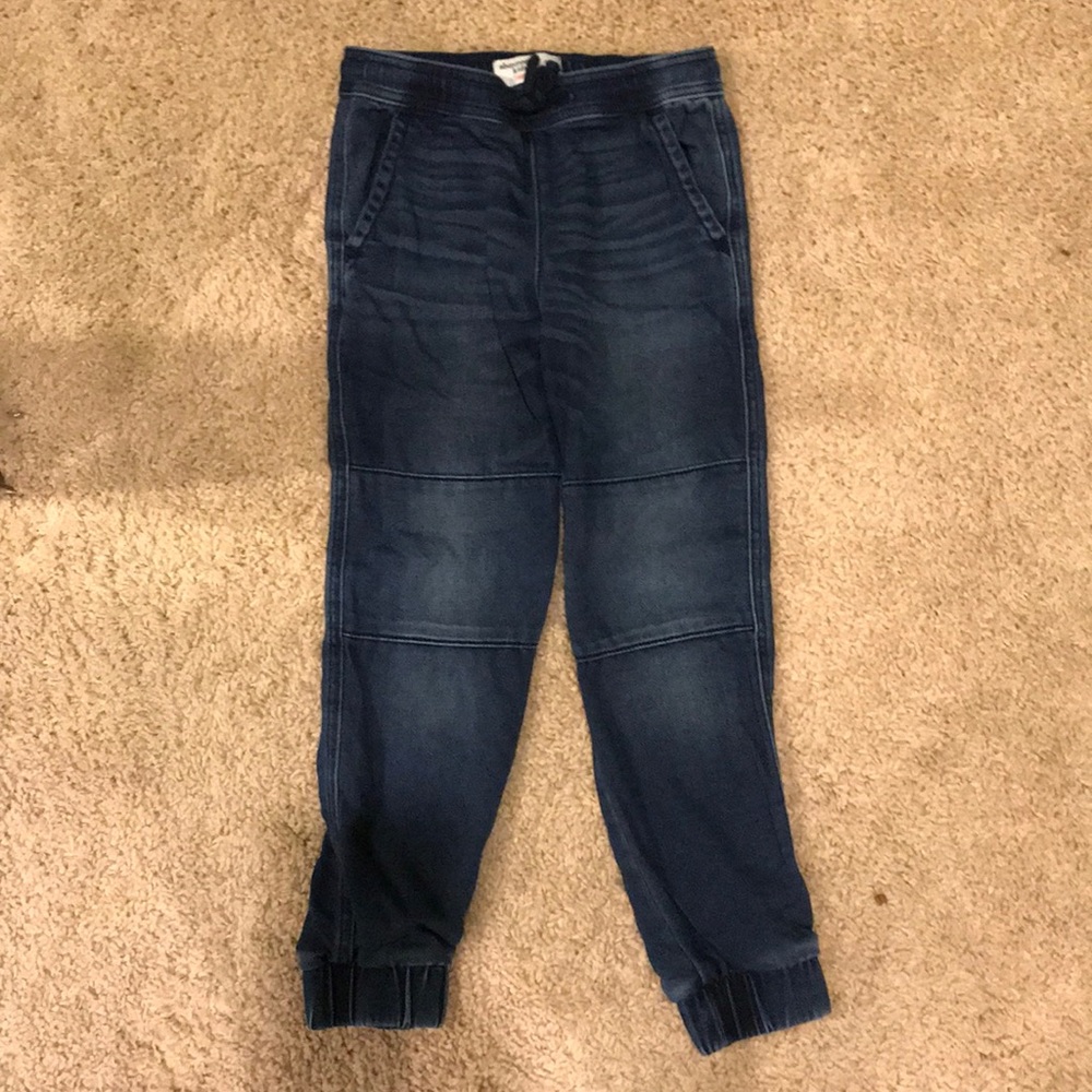 Abercrombie kids super soft denim joggers